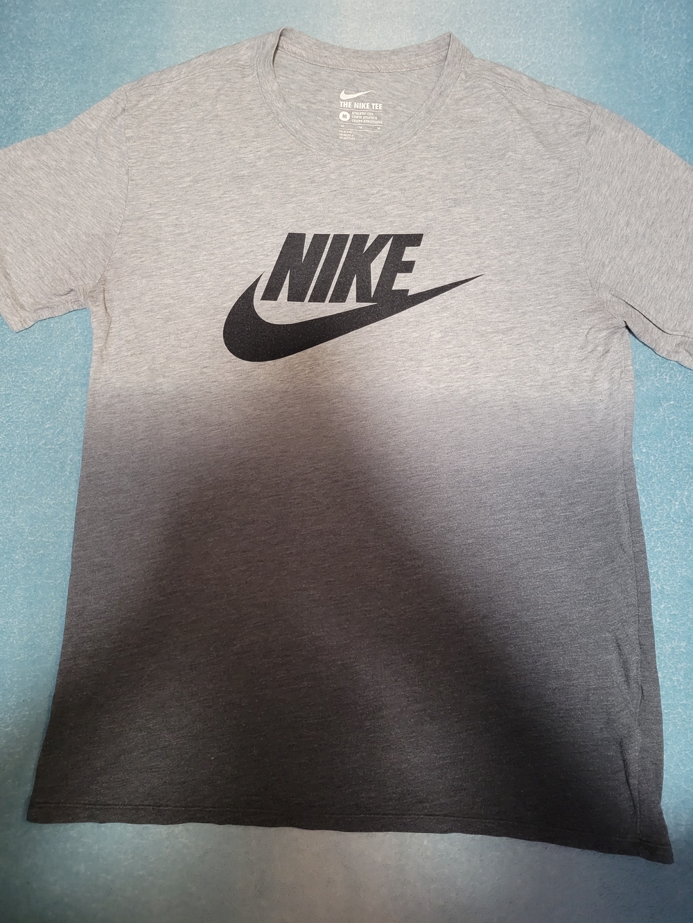 Nike Men’s Grey Ombre Logo Short Sleeve Tee